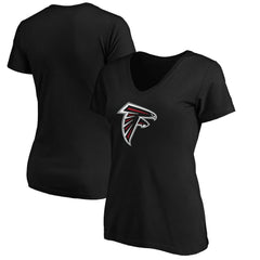 NFL Atlanta Falcons Women's Primary Logo V-Neck T-Shirt