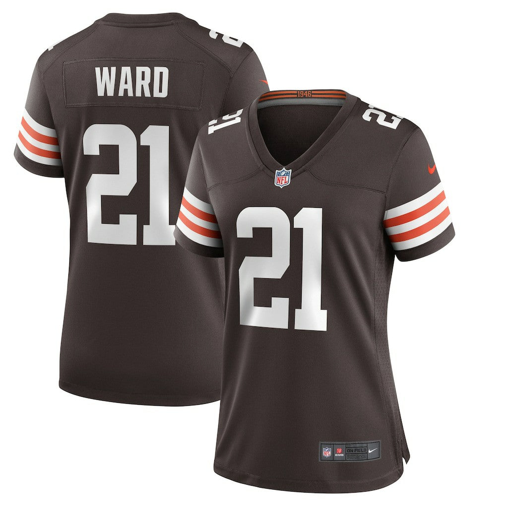 NFL Cleveland Browns Denzel Ward  Women's Player Game Jersey