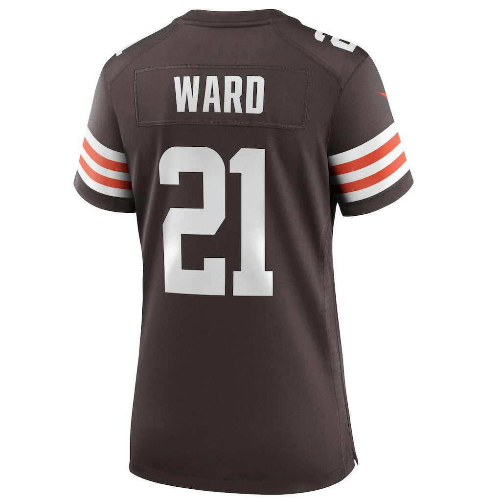 NFL Cleveland Browns Denzel Ward  Women's Player Game Jersey