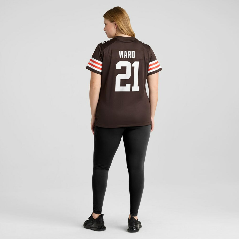NFL Cleveland Browns Denzel Ward  Women's Player Game Jersey