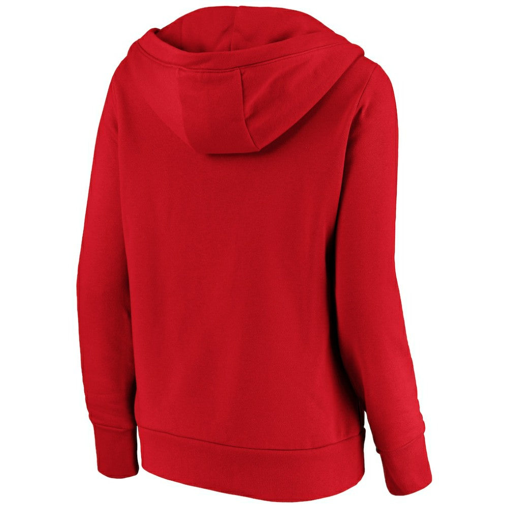 St. Louis Cardinals Women's Core High Class Crossover Pullover Hoodie - Red