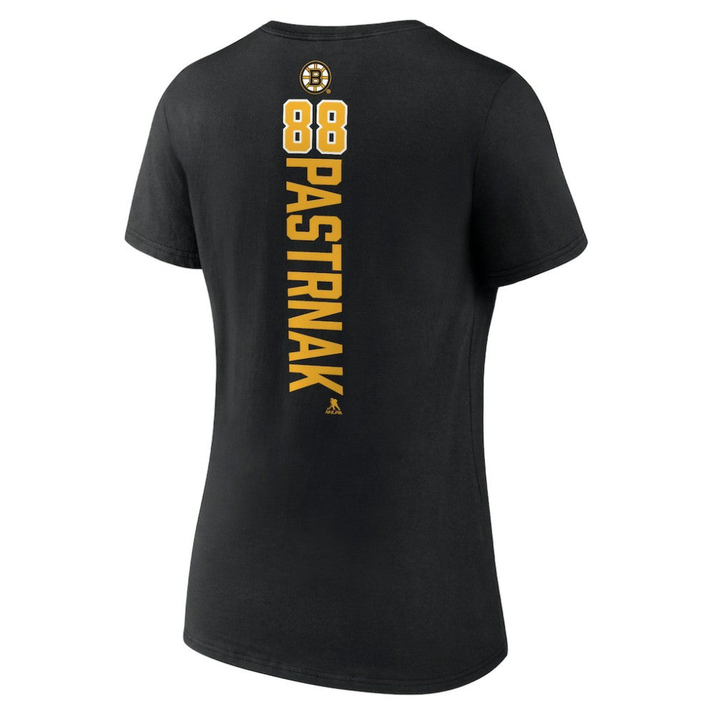 David Pastrnak Boston Bruins Women's Playmaker V-Neck T-Shirt