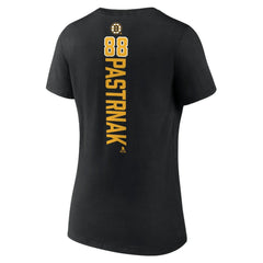David Pastrnak Boston Bruins Women's Playmaker V-Neck T-Shirt