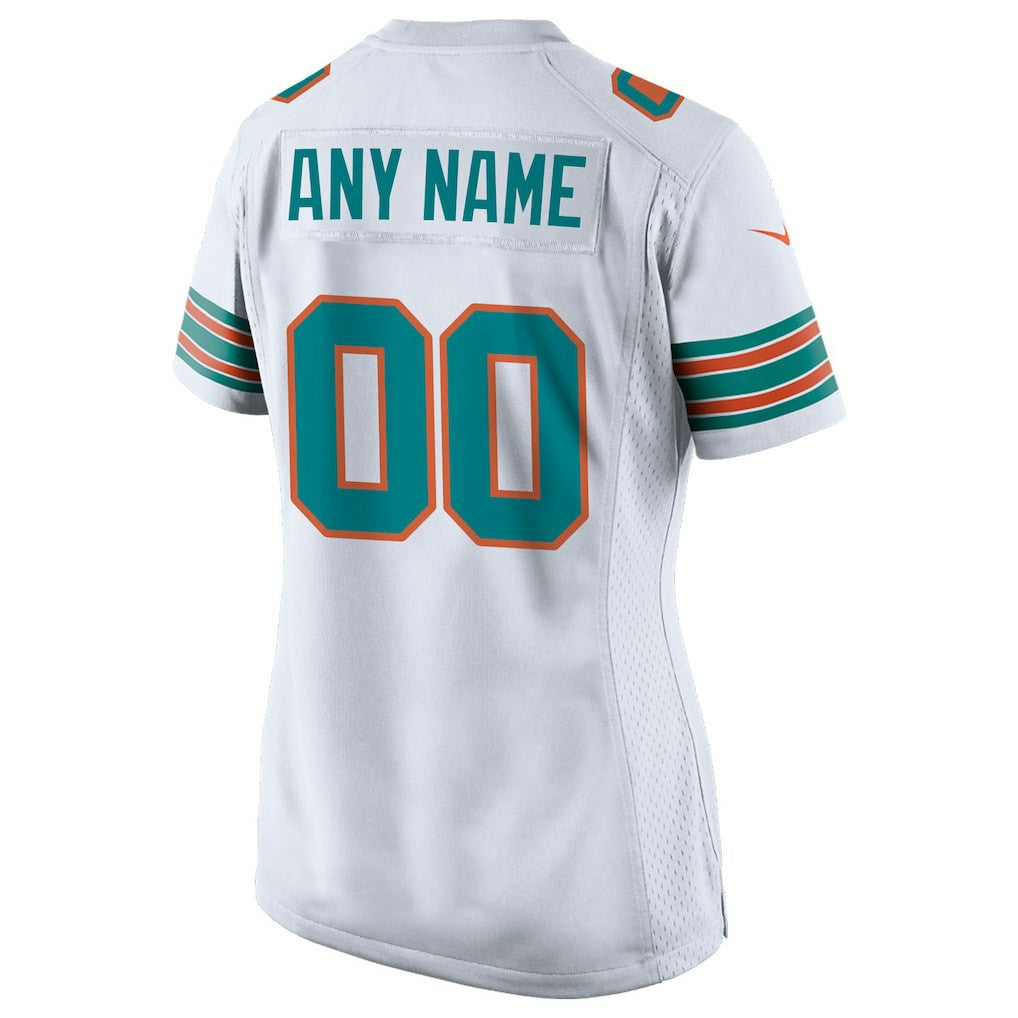 NFL Miami Dolphins Women's Alternate Custom Game Jersey