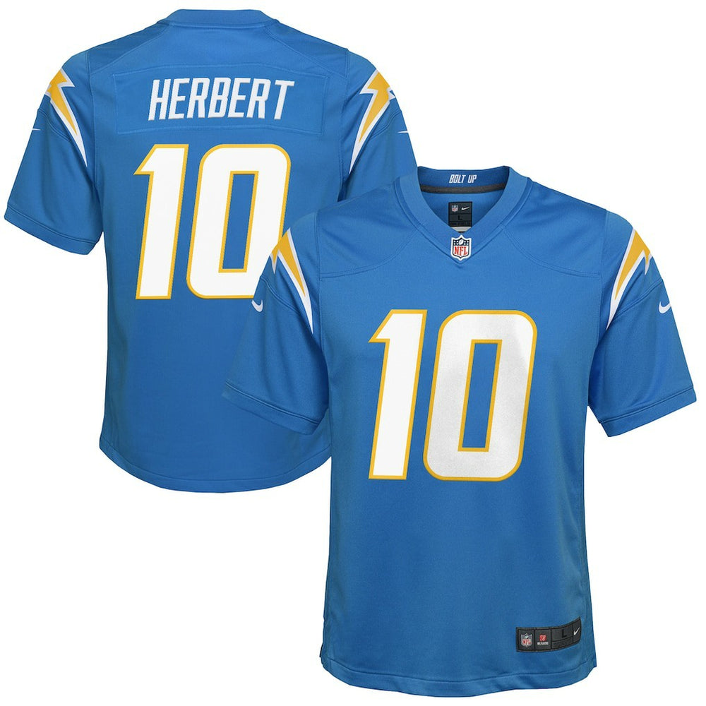 NFL Los Angeles Chargers Justin Herbert  Youth Game Jersey