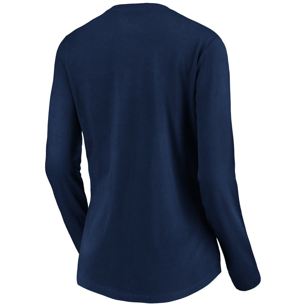 NFL Baltimore Ravens Women's Banner Wave V-Neck Long Sleeve T-Shirt