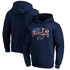 NFL Buffalo Bills Banner Wave Fitted Pullover Hoodie