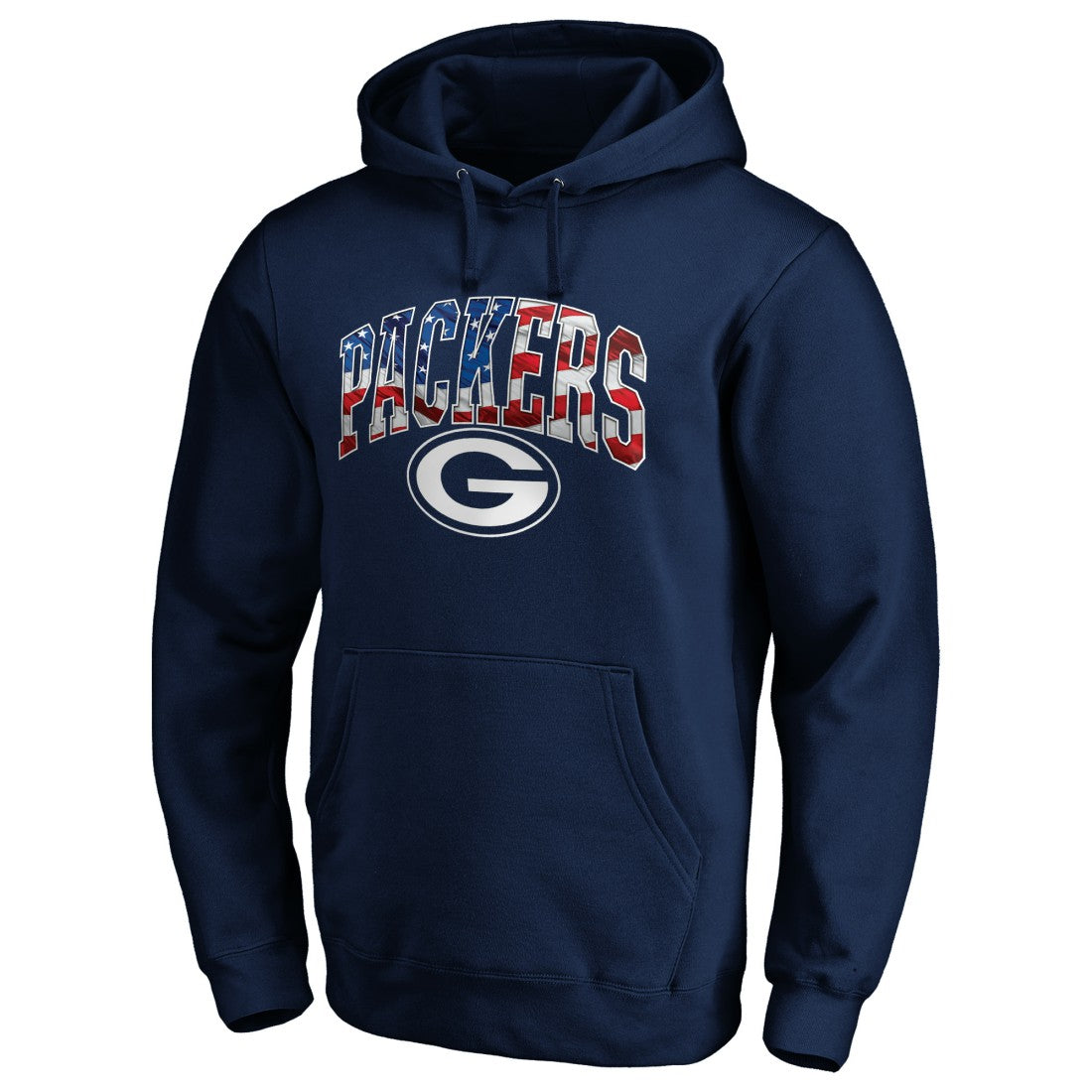 NFL Green Bay Packers Banner Wave Fitted Pullover Hoodie