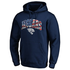 NFL Jacksonville Jaguars Banner Wave Fitted Pullover Hoodie