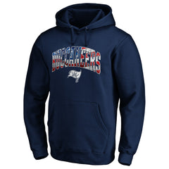 NFL Tampa Bay Buccaneers Banner Wave Fitted Pullover Hoodie