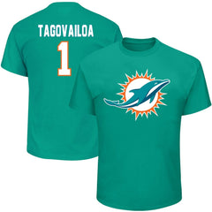 NFL Miami Dolphins Tua Tagovailoa  Big & Tall Player Name & Number T-Shirt