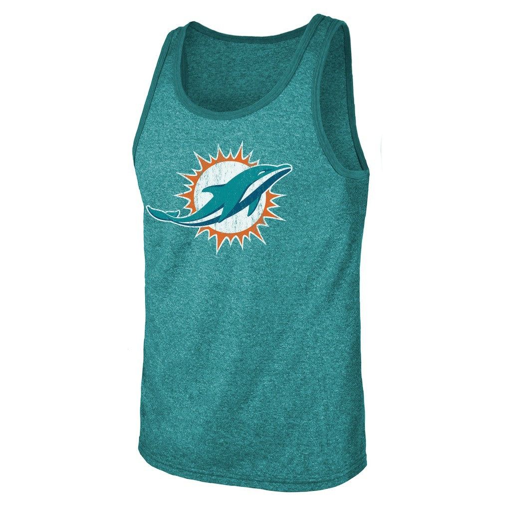 NFL Miami Dolphins Tua Tagovailoa  Majestic Threads Name & Number Tri-Blend Tank Top