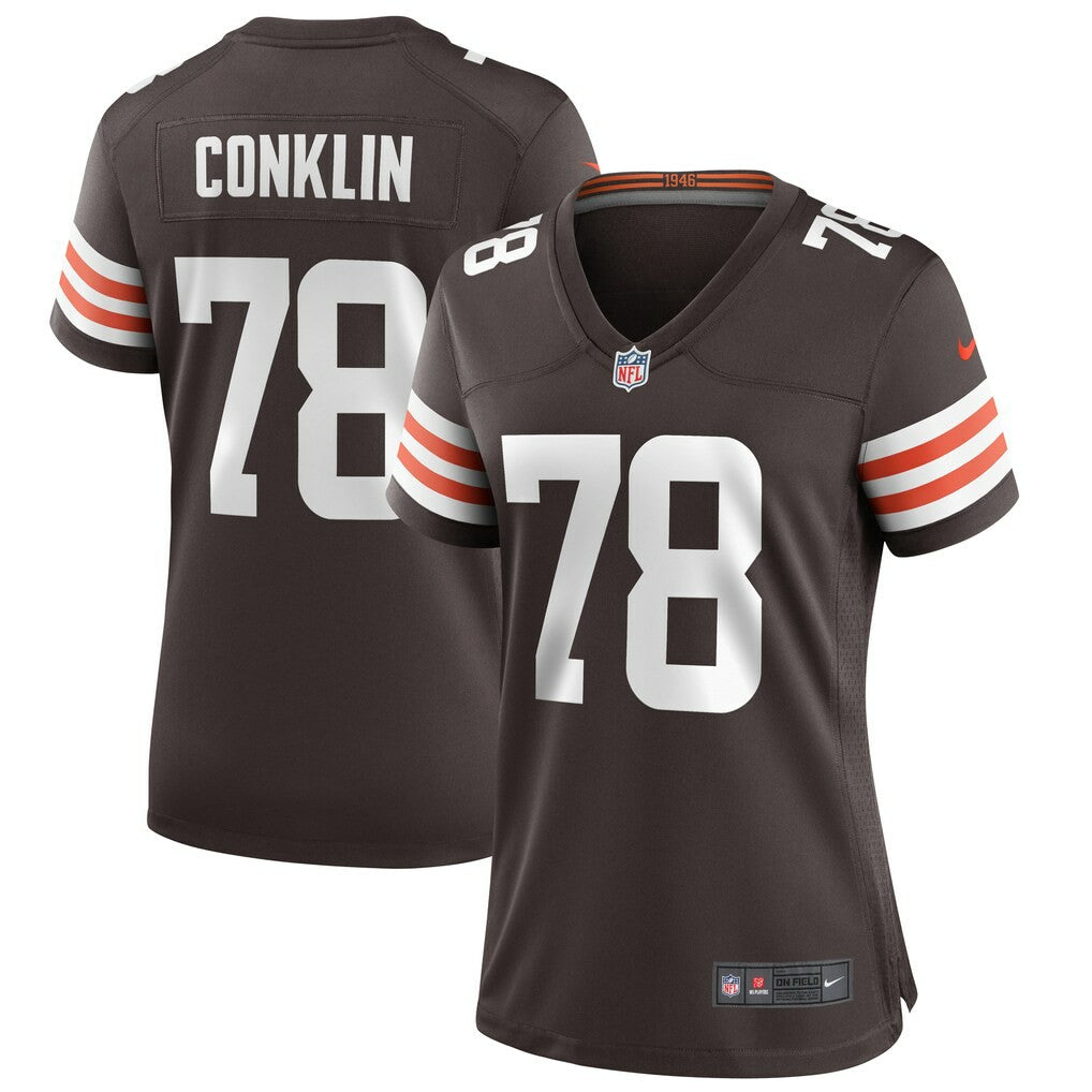 NFL Cleveland Browns Jack Conklin  Women's Player Game Jersey