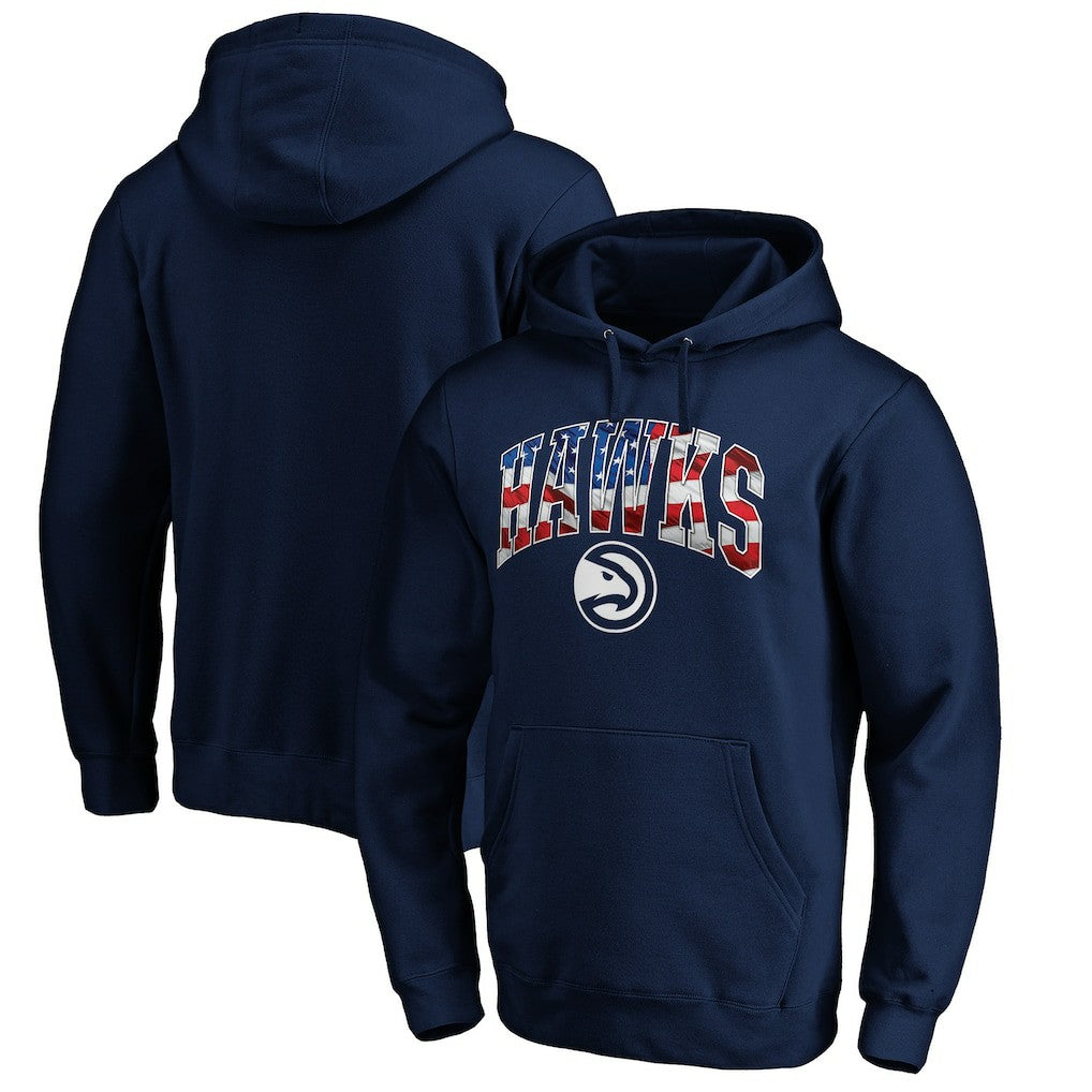 Atlanta Hawks Banner Wave Pullover Hoodie - Navy shop