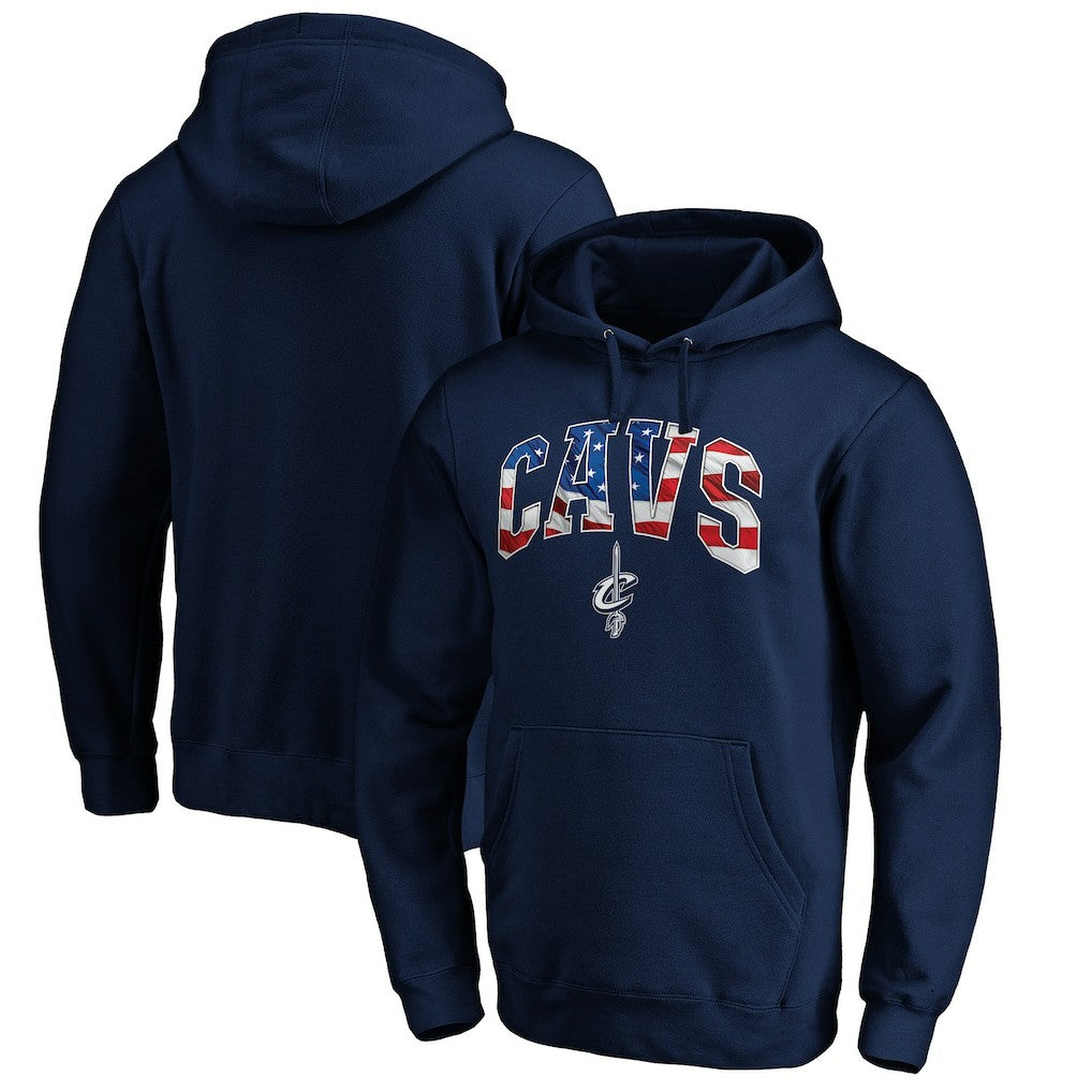 Cleveland Cavaliers Banner Wave Pullover Hoodie sale - Navy outlet