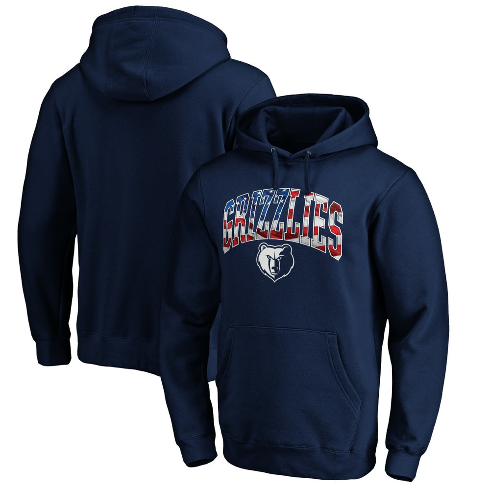 Memphis Grizzlies Banner Wave Pullover Hoodie - Navy for sale