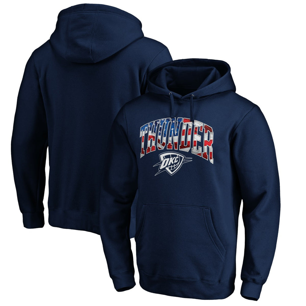 Oklahoma City Thunder Banner Wave Pullover Hoodie - Navy discount