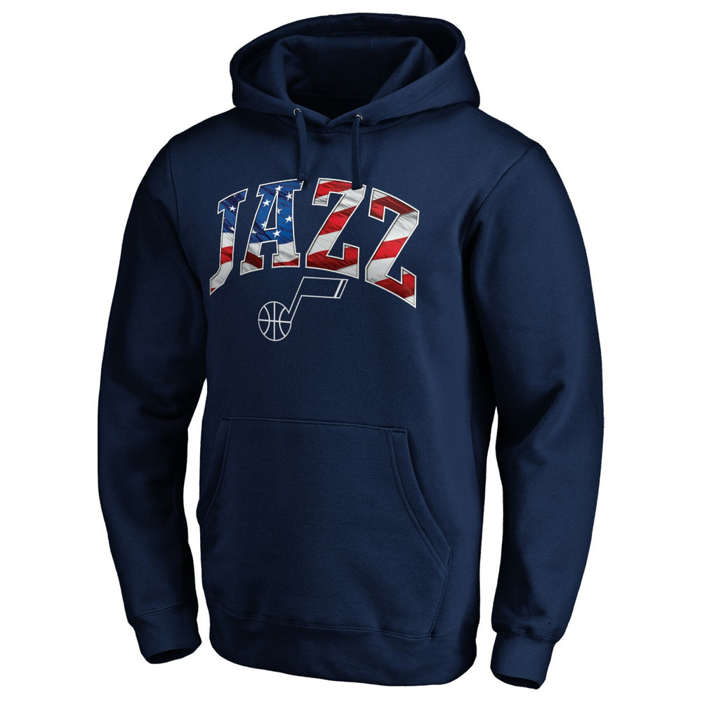 Utah Jazz Banner Wave Pullover Hoodie - Navy shop