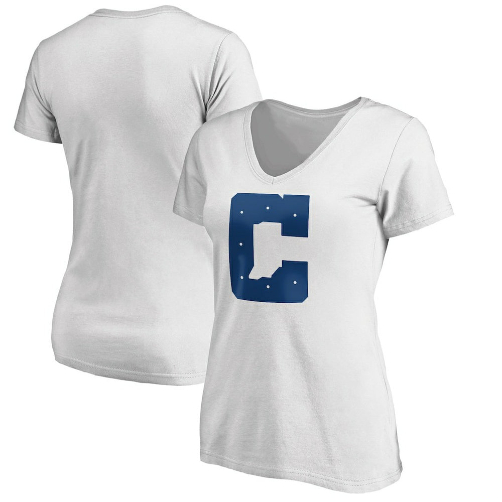 NFL Indianapolis Colts Women's Secondary Logo V-Neck T-Shirt