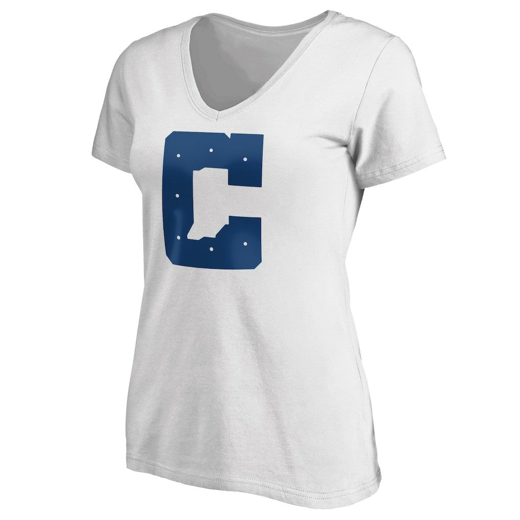 NFL Indianapolis Colts Women's Secondary Logo V-Neck T-Shirt