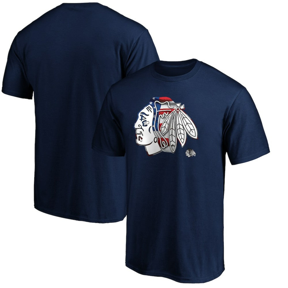 Chicago Blackhawks Banner Wave Logo T-Shirt