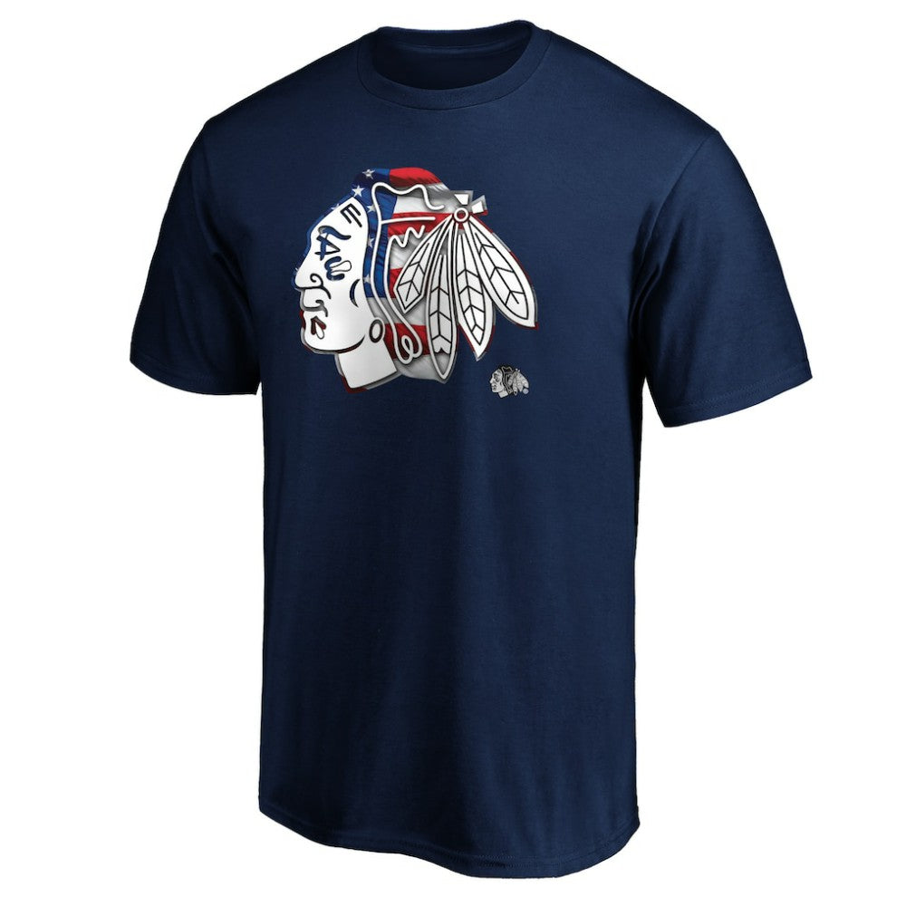 Chicago Blackhawks Banner Wave Logo T-Shirt