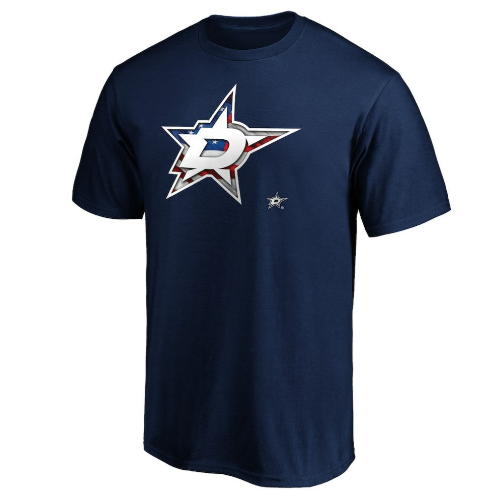 Dallas Stars Banner Wave Logo T-Shirt