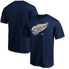 Detroit Red Wings Banner Wave Logo T-Shirt
