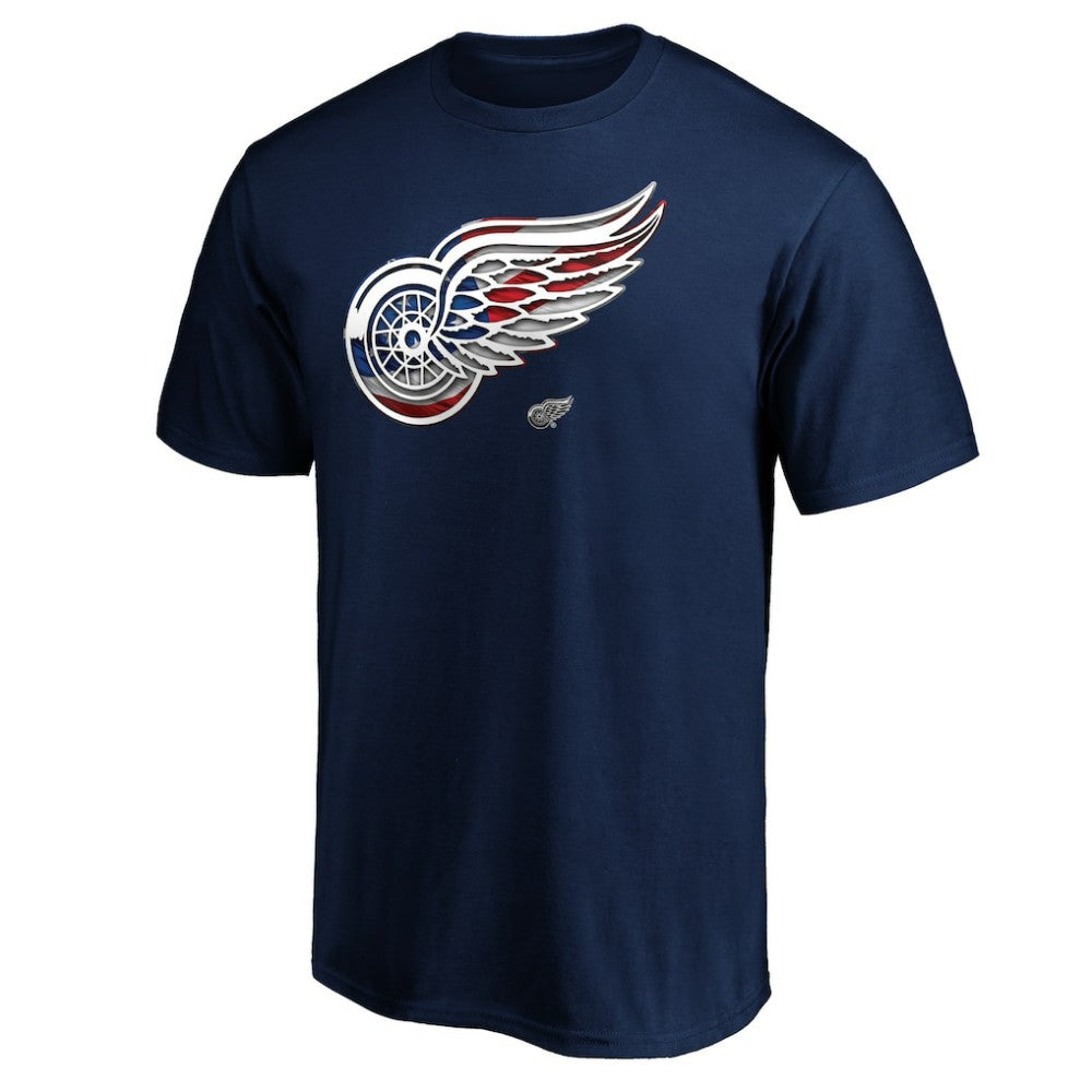 Detroit Red Wings Banner Wave Logo T-Shirt