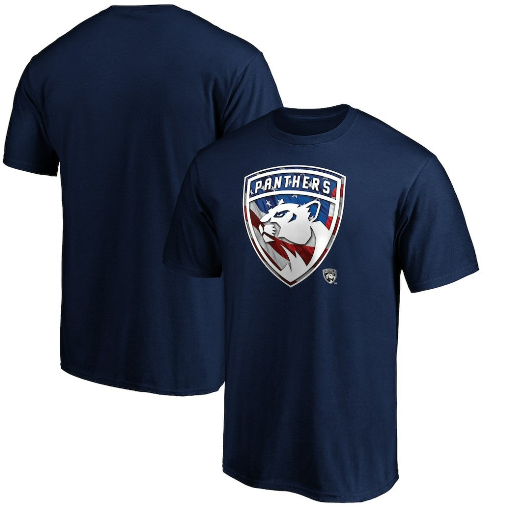 Florida Panthers Banner Wave Logo T-Shirt