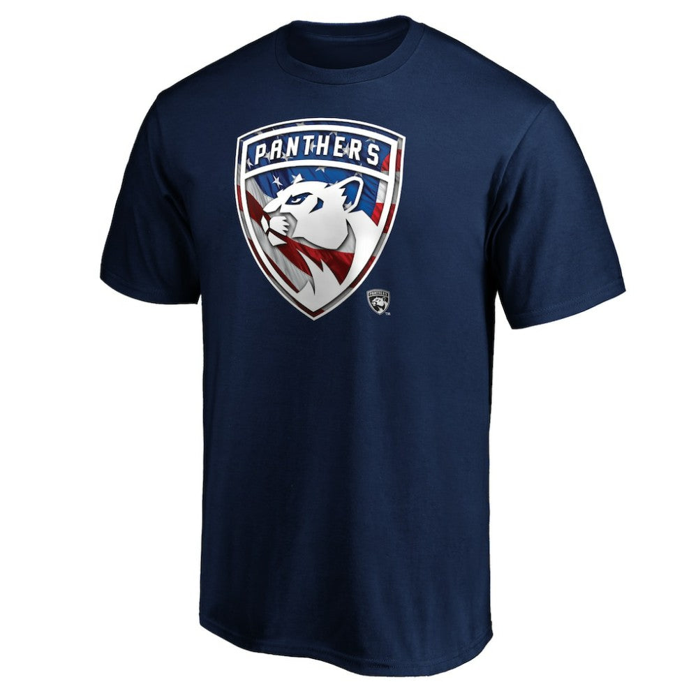 Florida Panthers Banner Wave Logo T-Shirt
