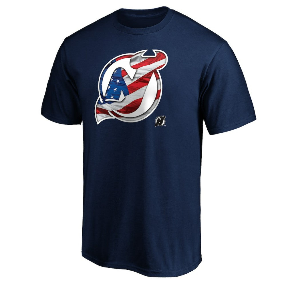 New Jersey Devils Banner Wave Logo T-Shirt