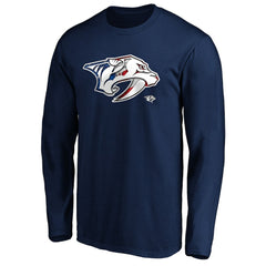 Nashville Predators Banner Wave Logo Long Sleeve T-Shirt