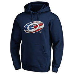 Carolina Hurricanes Banner Wave Logo Pullover Hoodie