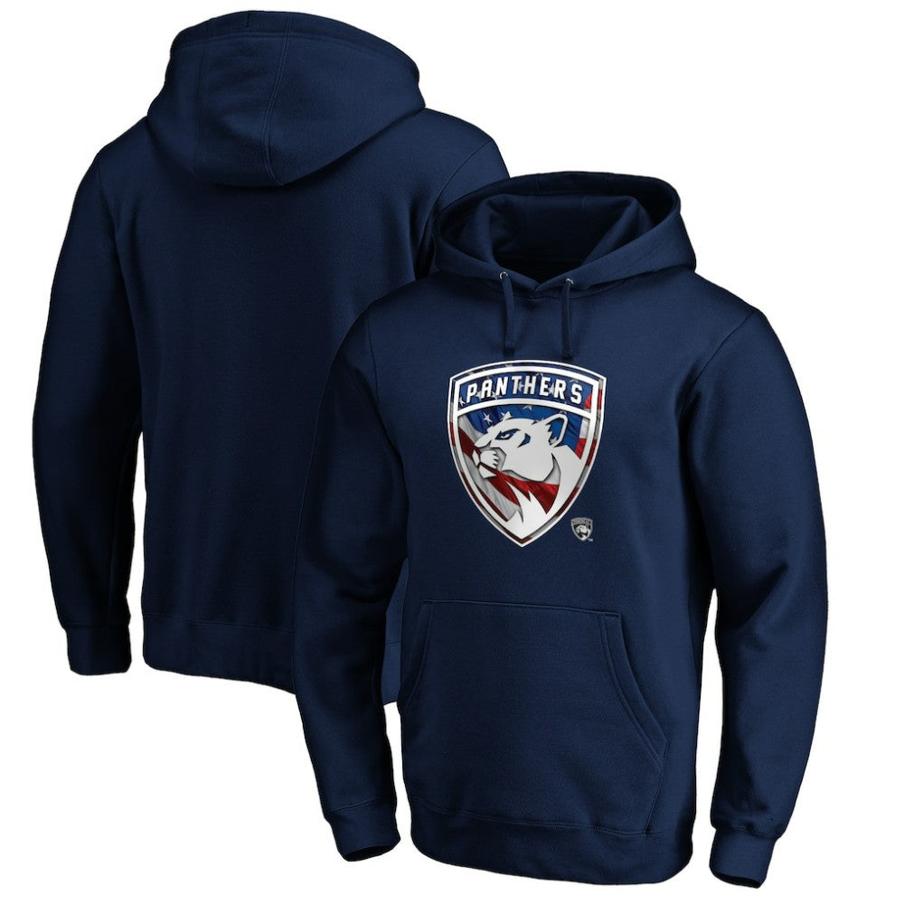 Florida Panthers Banner Wave Logo Pullover Hoodie
