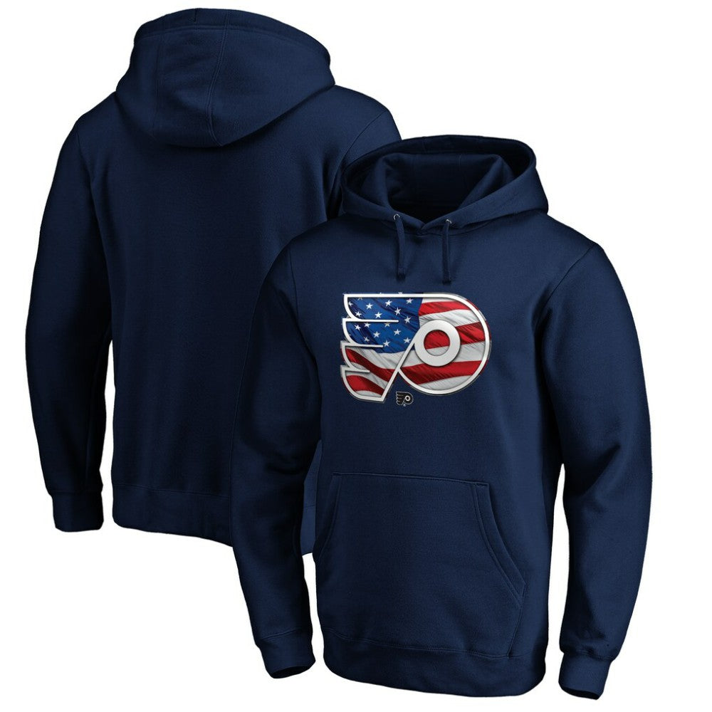 Philadelphia Flyers Banner Wave Logo Pullover Hoodie