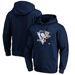 Pittsburgh Penguins Banner Wave Logo Pullover Hoodie