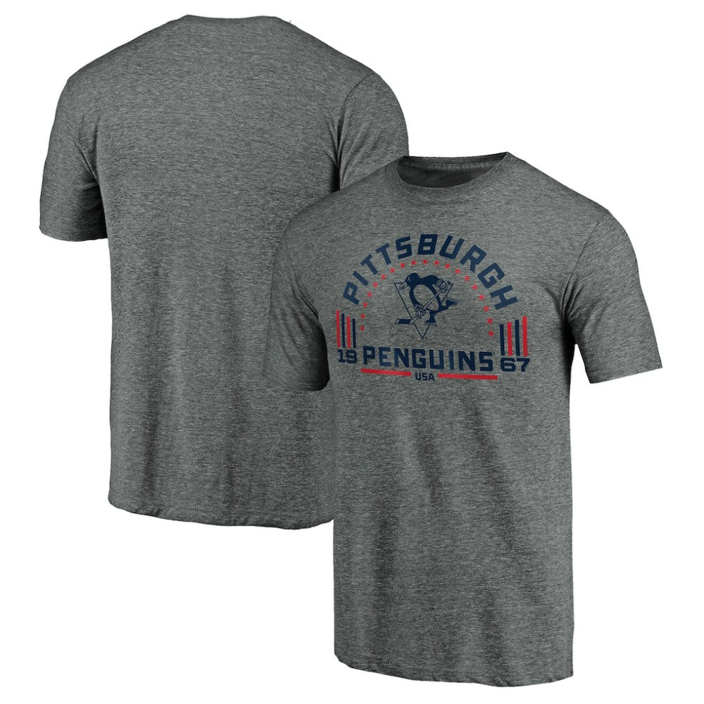 Pittsburgh Penguins Team Freedom Tri-Blend T-Shirt