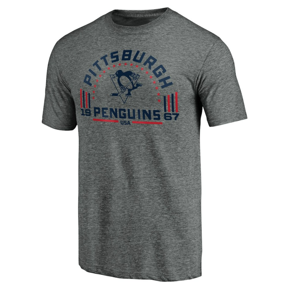 Pittsburgh Penguins Team Freedom Tri-Blend T-Shirt