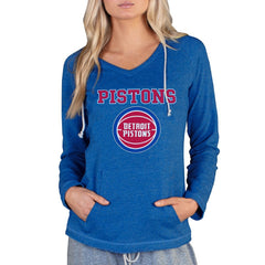 Detroit Pistons Concepts Sport Women's Mainstream Terry Hooded Top sale - Royal discount