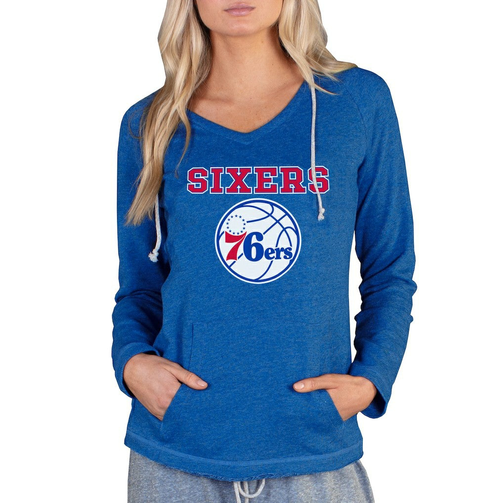 Philadelphia 76ers Concepts Sport Women's Mainstream Terry Hooded Top - Royal cheap