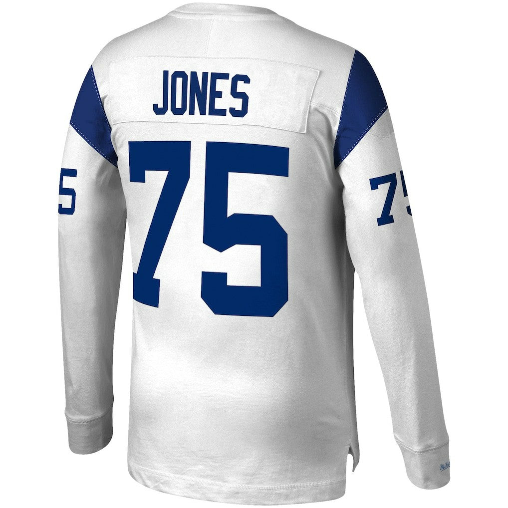 NFL Los Angeles Rams Deacon Jones  Throwback Retired Player Name & Number Long Sleeve Top