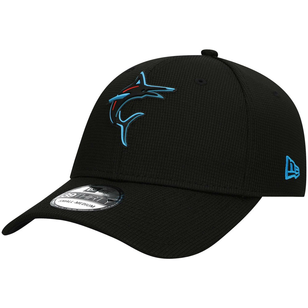 Miami Marlins Clubhouse Alternate 39THIRTY Flex Hat - Black | New Era
