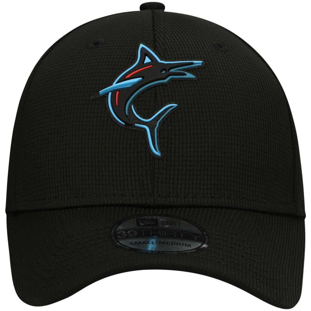 Miami Marlins Clubhouse Alternate 39THIRTY Flex Hat - Black | New Era