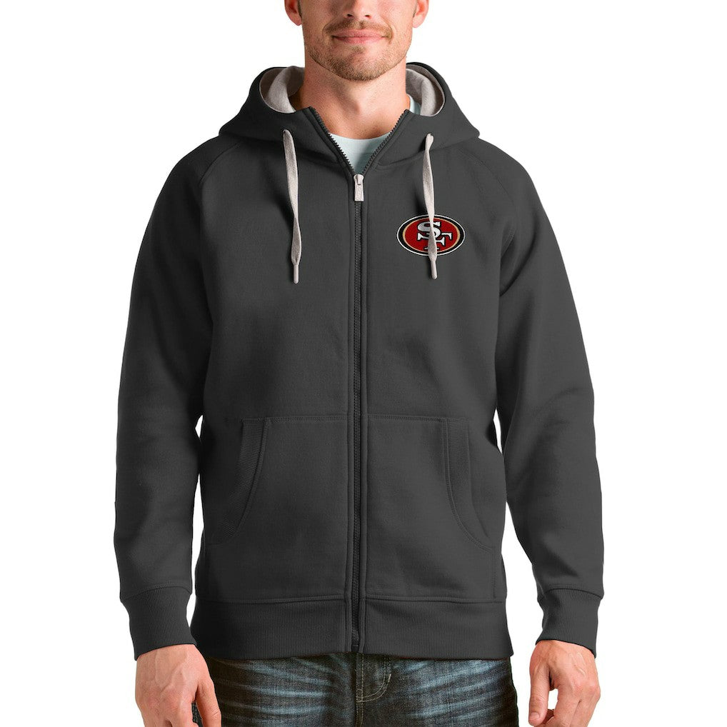 NFL San Francisco 49ers Antigua Victory Full-Zip Hoodie