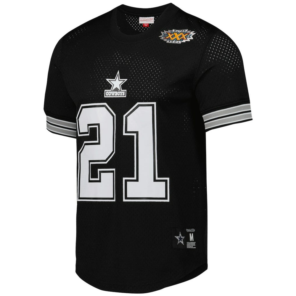 NFL Dallas Cowboys Deion Sanders  Retired Player Name & Number Mesh Top