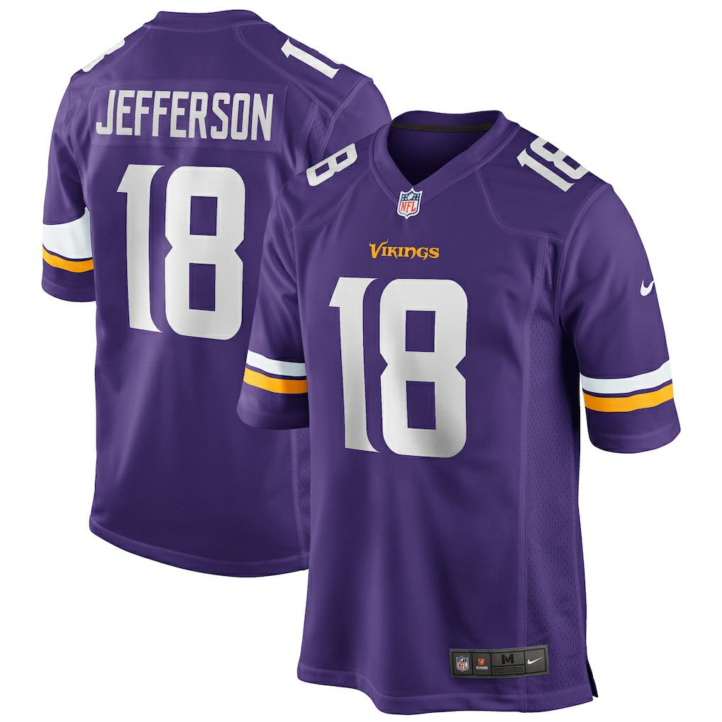 NFL Minnesota Vikings Justin Jefferson  Player Game Jersey