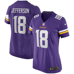 NFL Minnesota Vikings Justin Jefferson  Women's Game Jersey