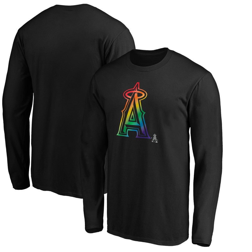Los Angeles Angels Team Pride Logo Long Sleeve T-Shirt - Black