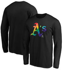 Athletics Team Pride Logo Long Sleeve T-Shirt - Black